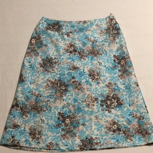 Talbots A-line Stretch Midi Skirt